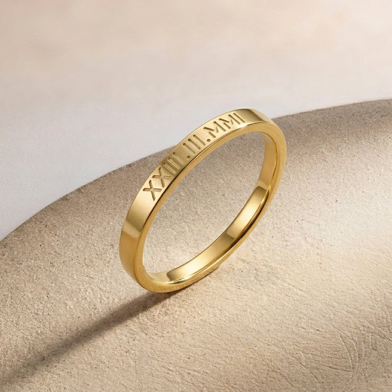 Bague personnalisable à gravure