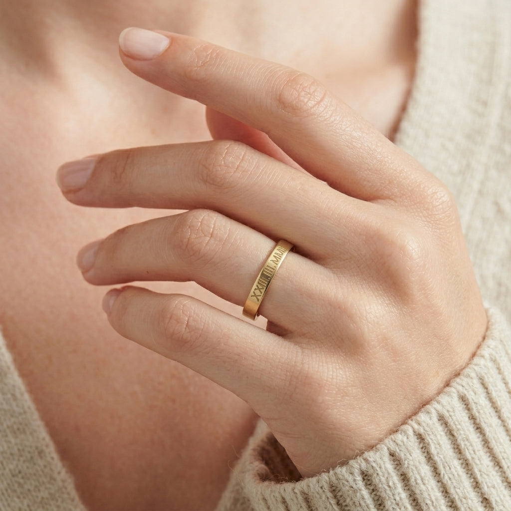 Bague personnalisable à gravure