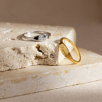 Bague plaque prénom personnalisée