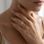 Bague plaque prénom personnalisée