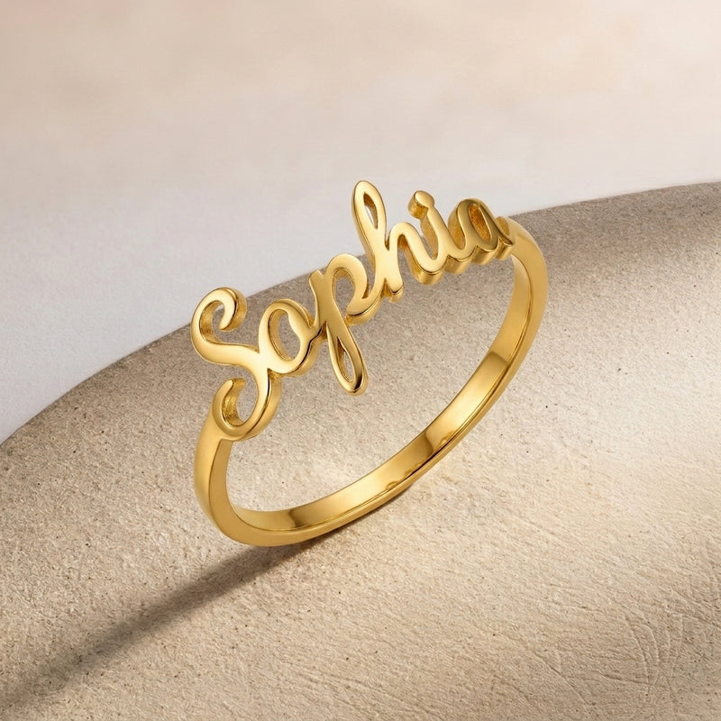 Bague 1 à 4 prénoms personnalisée