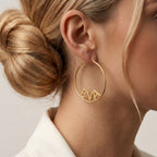 Boucles d'oreilles Créoles Fermées à Prénom