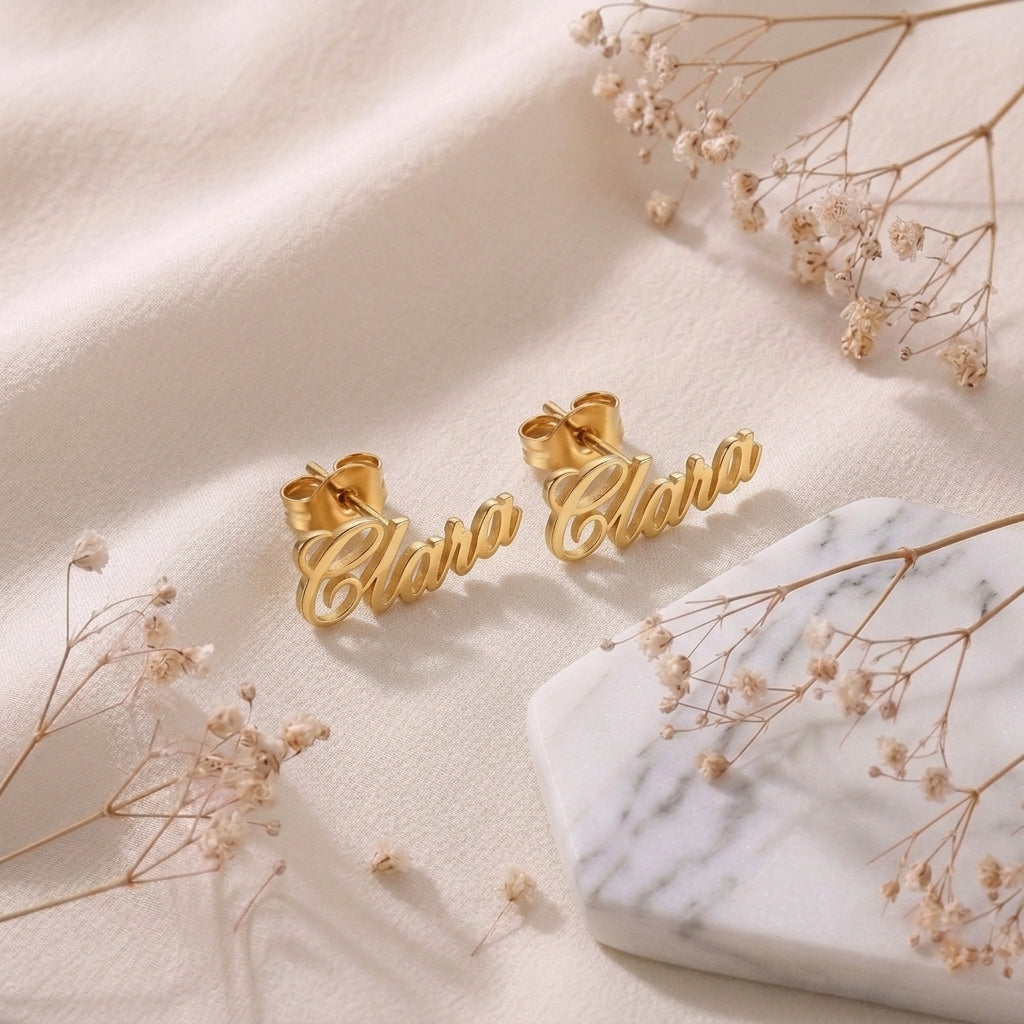 Boucles d'oreilles Prénom Personnalisable