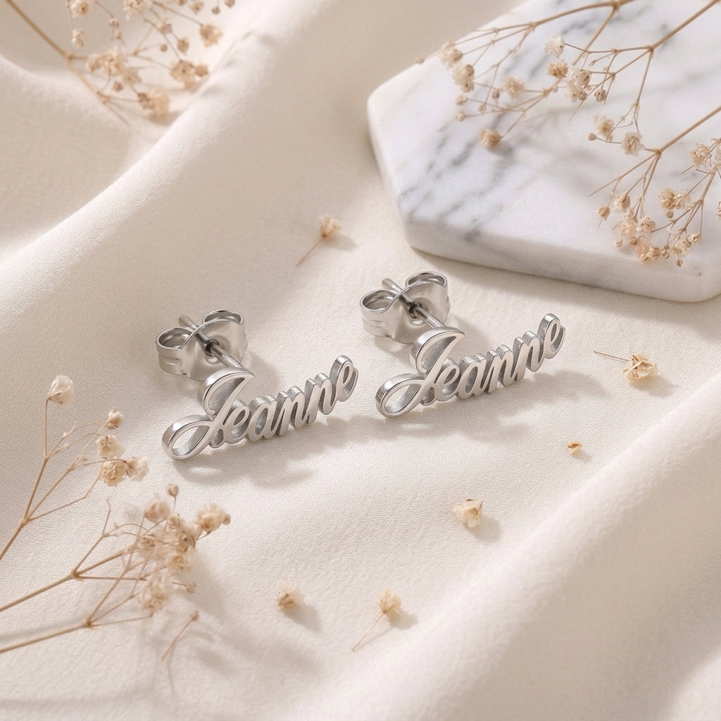 Boucles d'oreilles Prénom Personnalisable