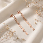 Boucles d'oreilles avec lettres suspendues personnalisées