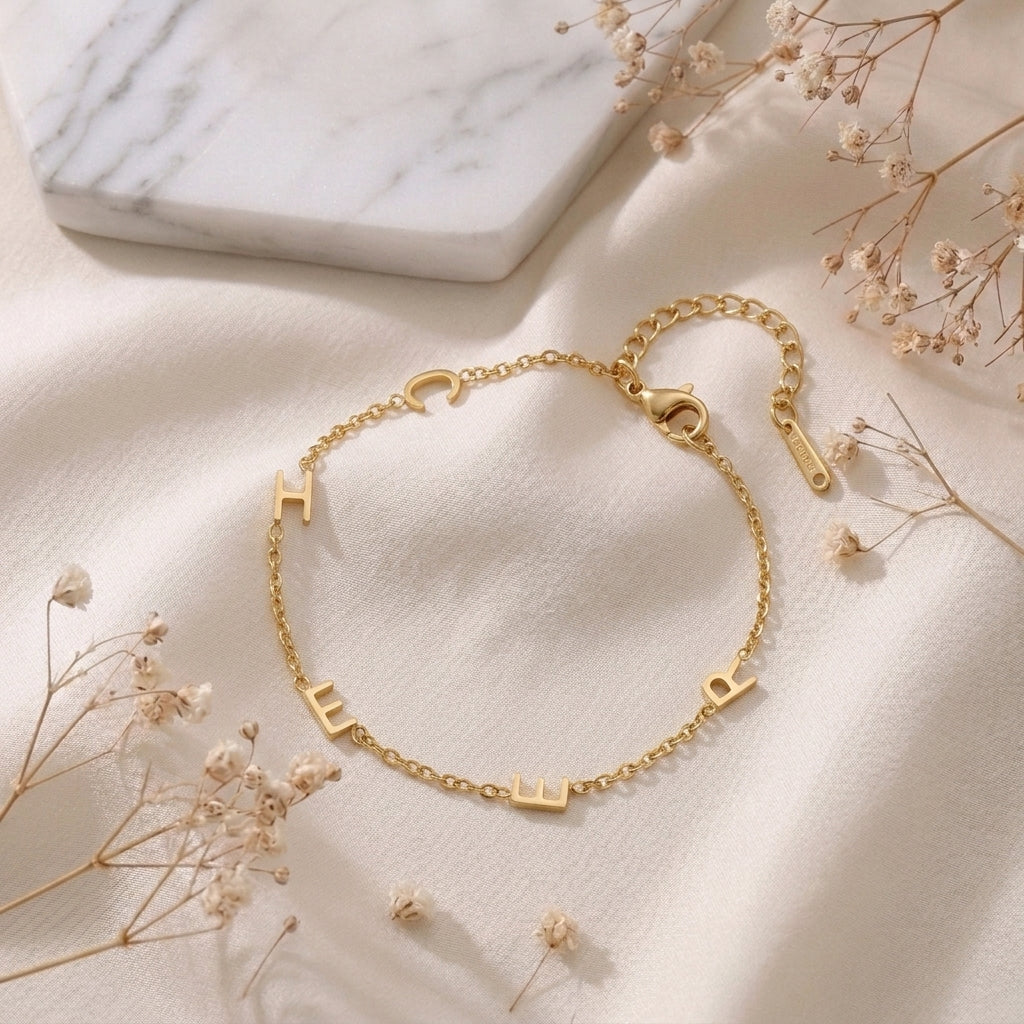 Bracelet Initiale Personnalisable