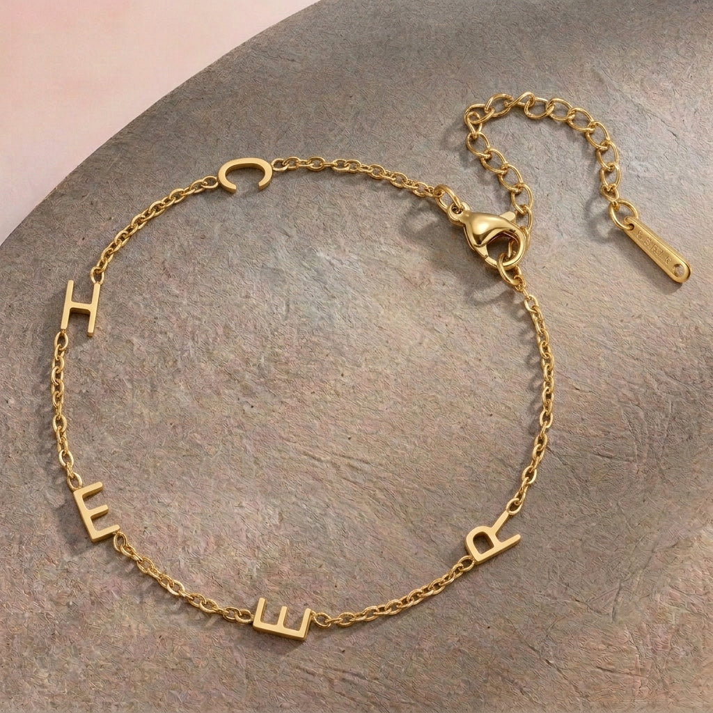 Bracelet Initiale Personnalisable