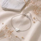 Bracelet Initiale Personnalisable en coeur