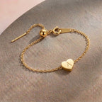 Bracelet Initiale Personnalisable en coeur