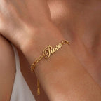 Bracelet chaine avec prénom personnalisé