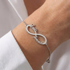 Bracelet infini jusqu'à 4 prénoms