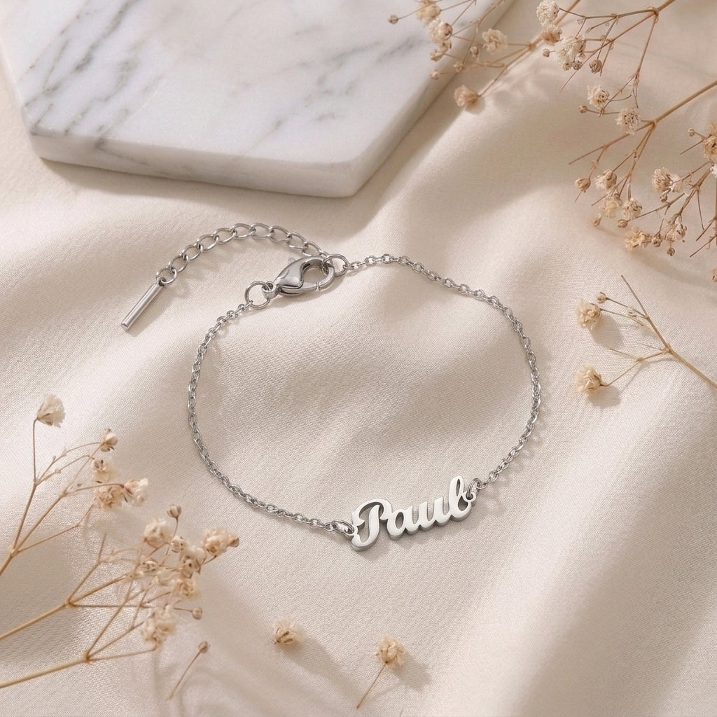 Bracelet personnalisé jusqu'à 4 prénoms