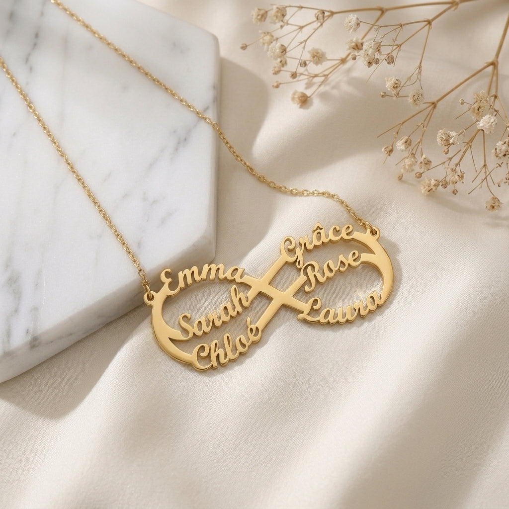 Collier Infini Personnalisable jusqu’à 6 Prénoms