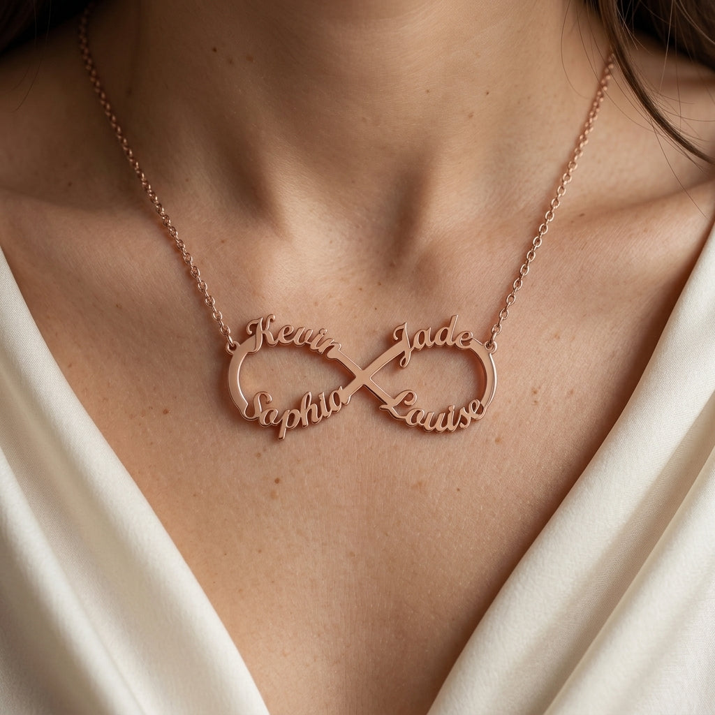 Collier Infini Personnalisable jusqu’à 6 Prénoms