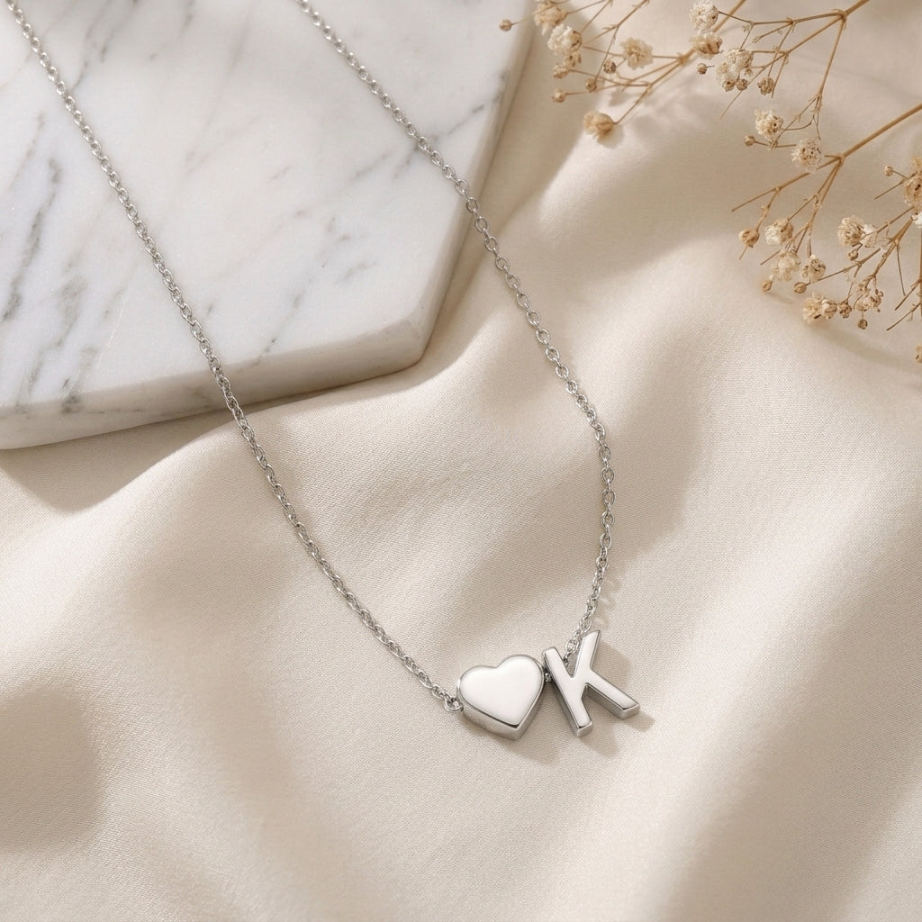 Collier Initiale Cœur Personnalisé