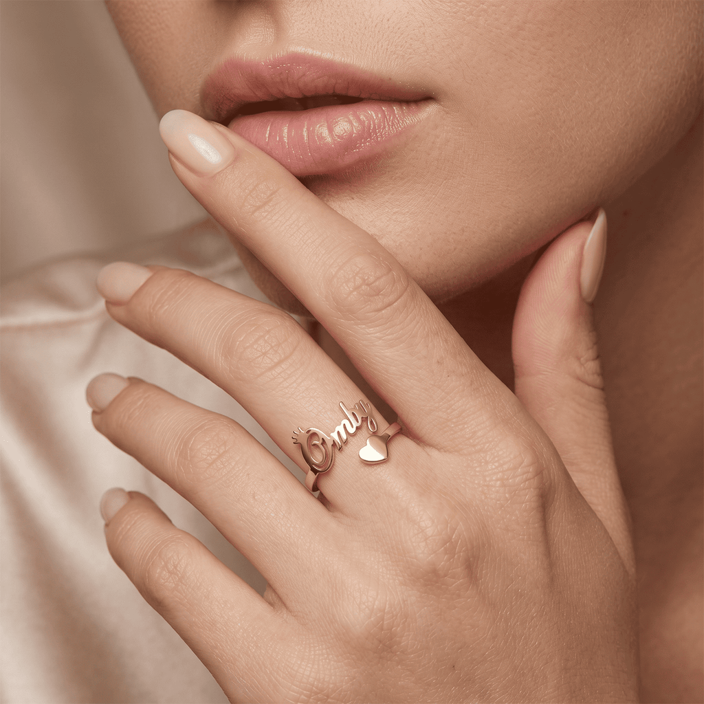 Bague 1 à 4 prénoms personnalisée
