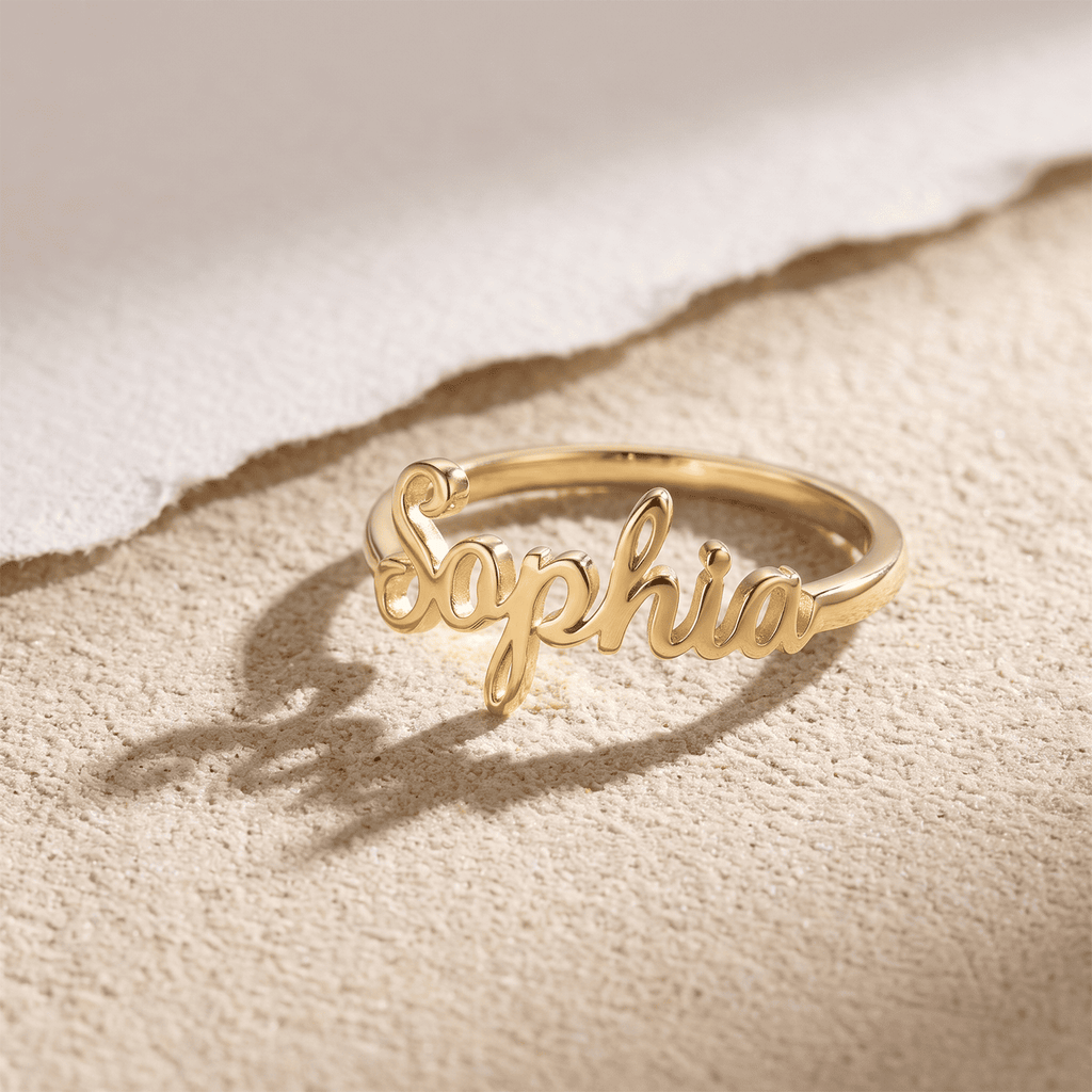 Bague 1 à 4 prénoms personnalisée