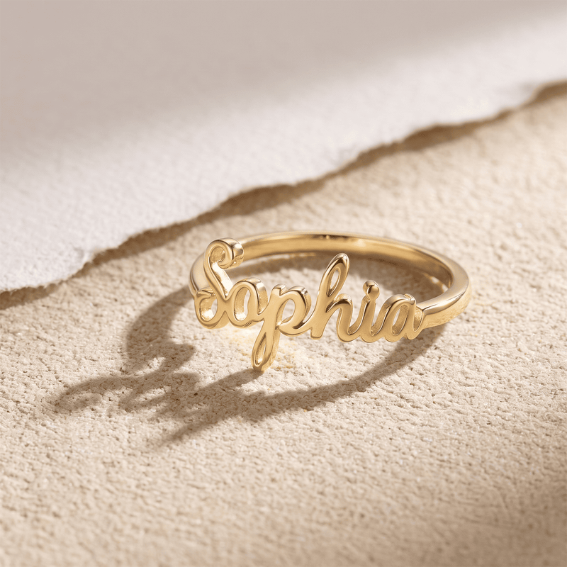 Bague 1 à 4 prénoms personnalisée