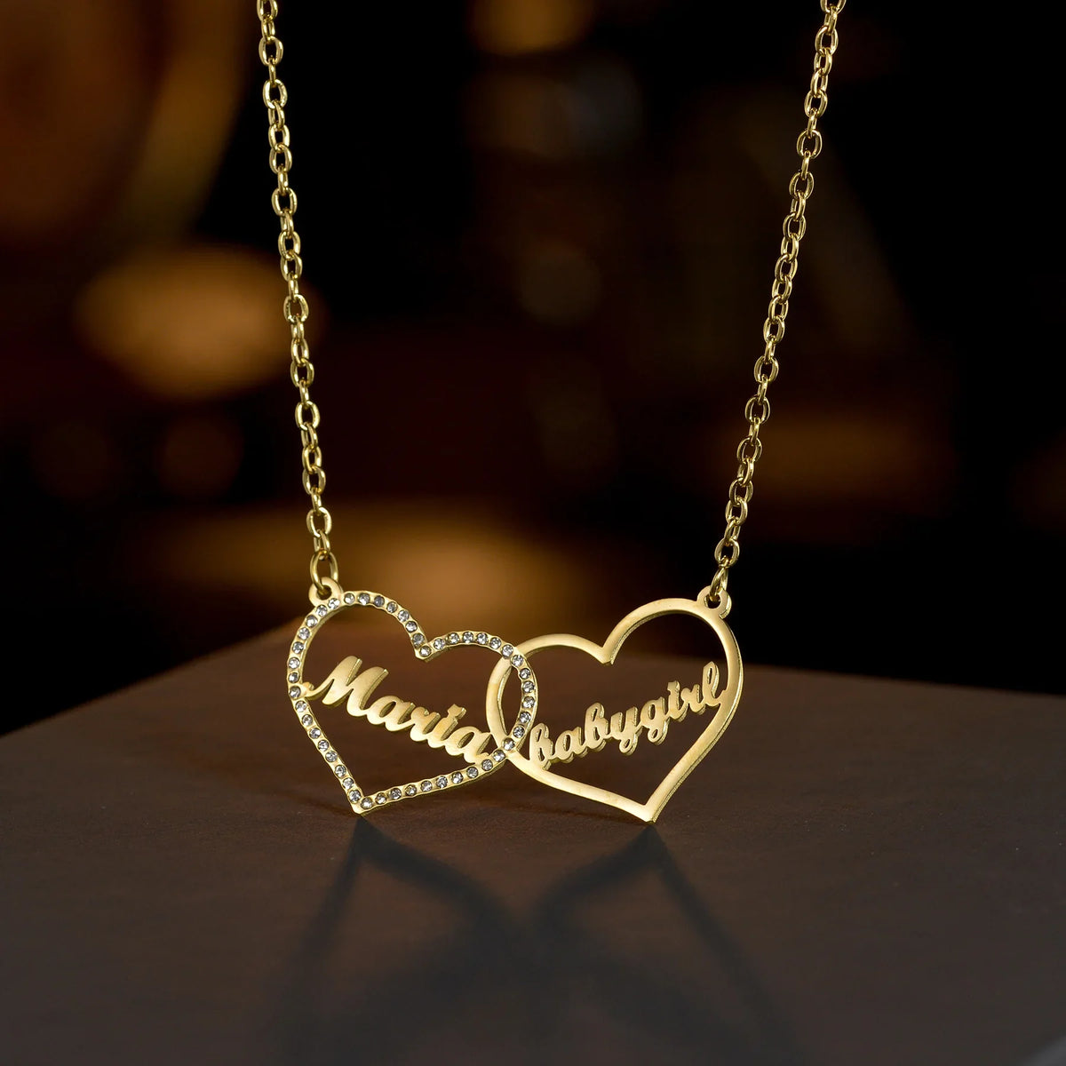 Collier épingle jusqu'à 2 prénoms