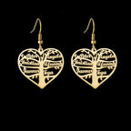 Boucles d'oreilles arbre de vie personnalisées