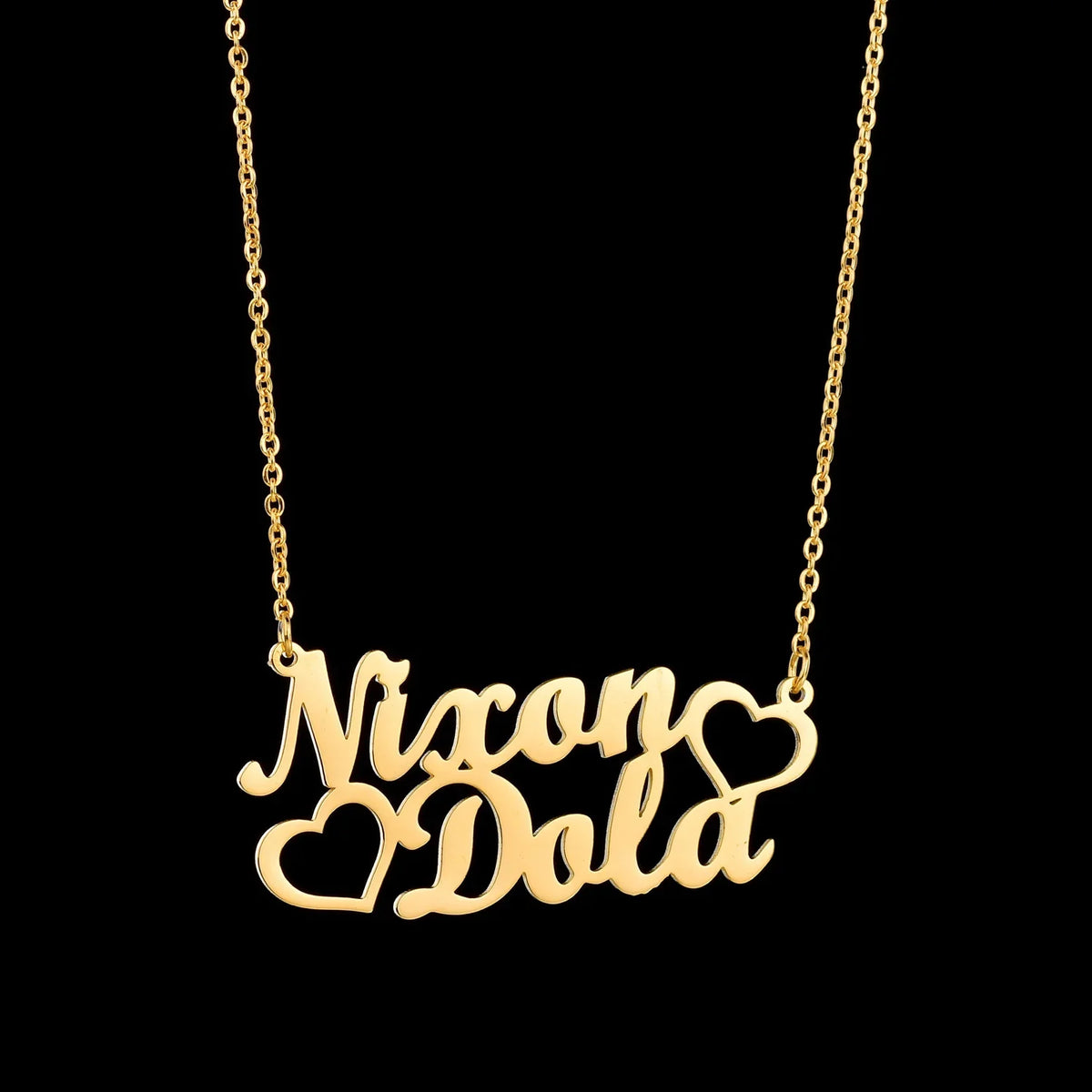 Collier épingle jusqu'à 2 prénoms