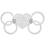 Porte-Clés puzzle en forme de Cœur