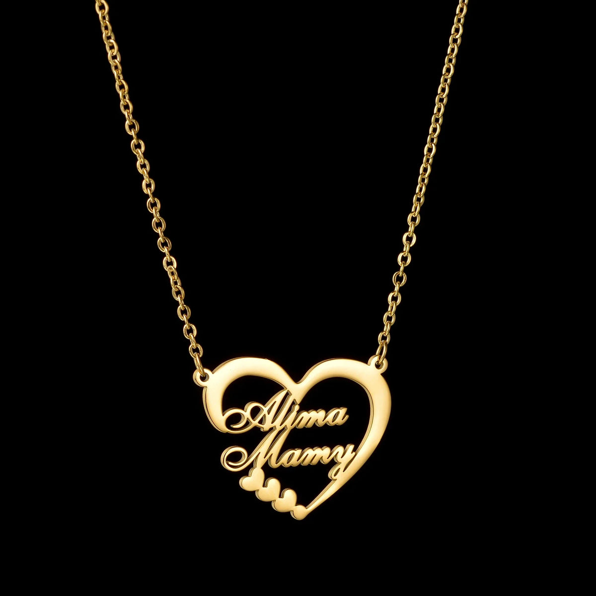 Collier épingle jusqu'à 2 prénoms