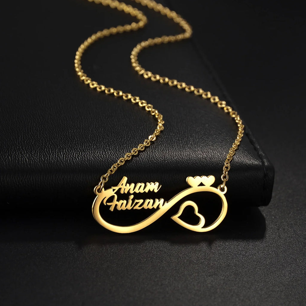 Collier épingle jusqu'à 2 prénoms