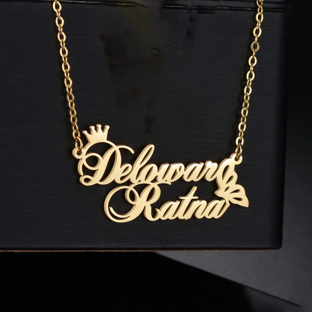 Collier épingle jusqu'à 2 prénoms