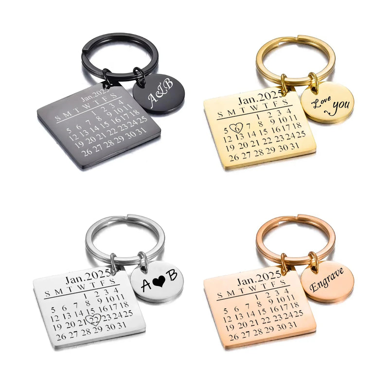 Porte-Clés Personnalisé calendrier