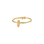 Bague torsadée initiale personnalisée